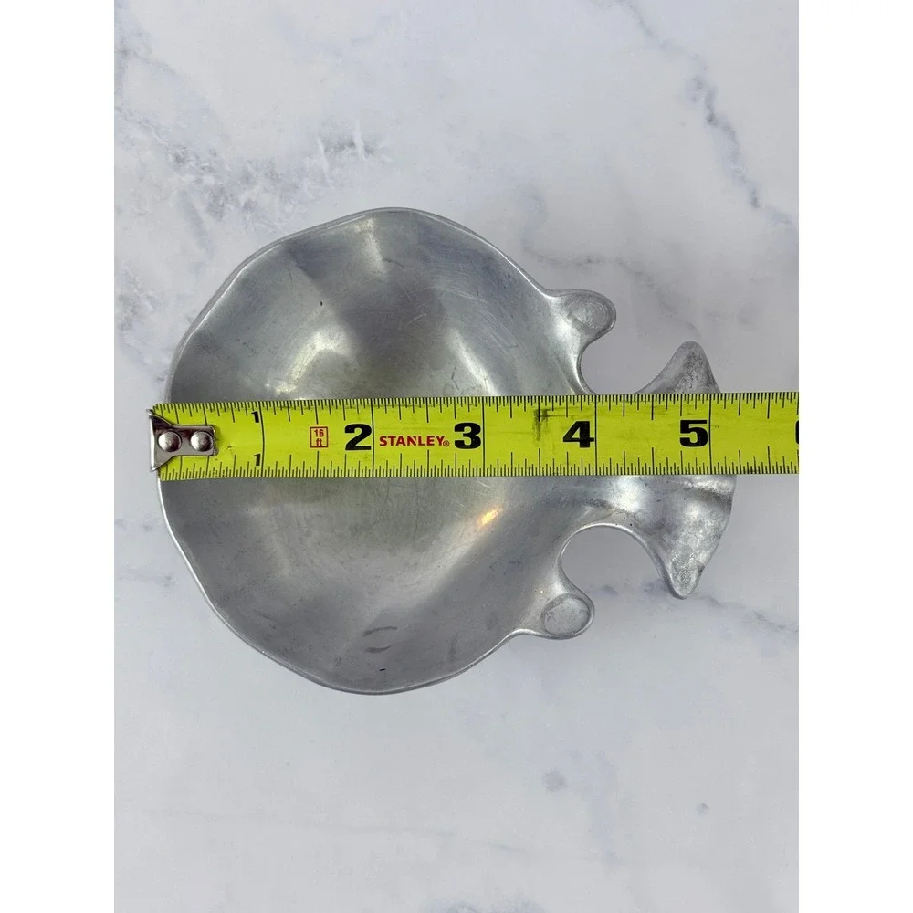 VTG Wilton Armetale Pewter Shell Fish Shaped Trinket Serving Bowl Brice Fox